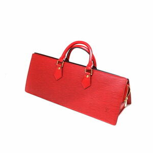 Louis Vuitton Sac Triangle Epi Leather Handbag Castilian Red